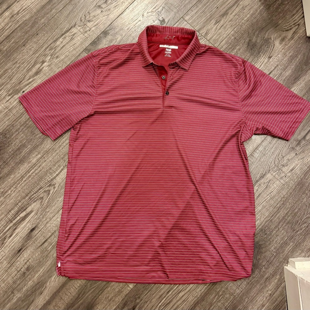 Greg Norman Collection Red Performance Polo Shirt